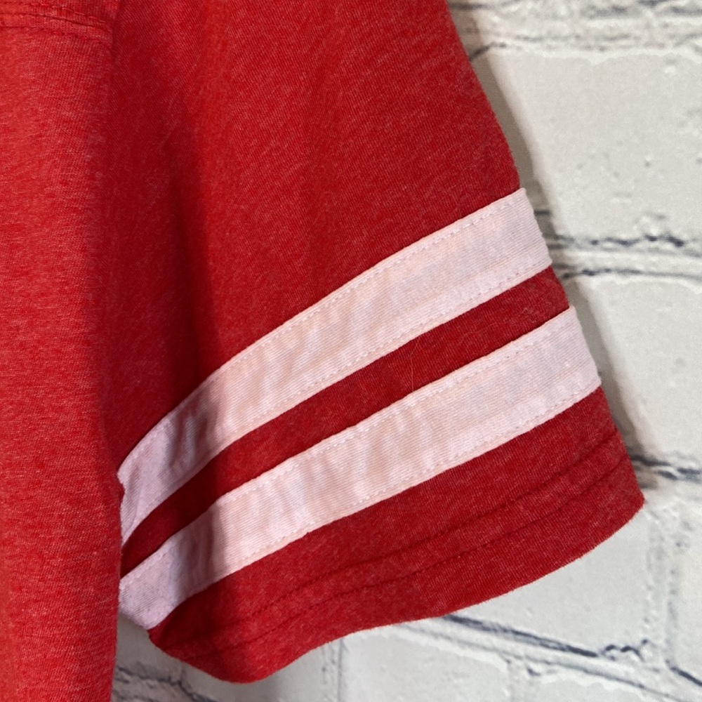 LAT Red and White America Tee Shirt - Picture 5 of 8
